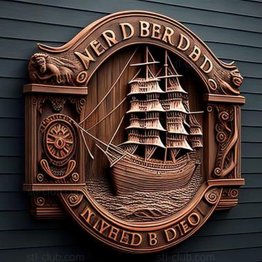 3D model New Bedford in the United States (STL)